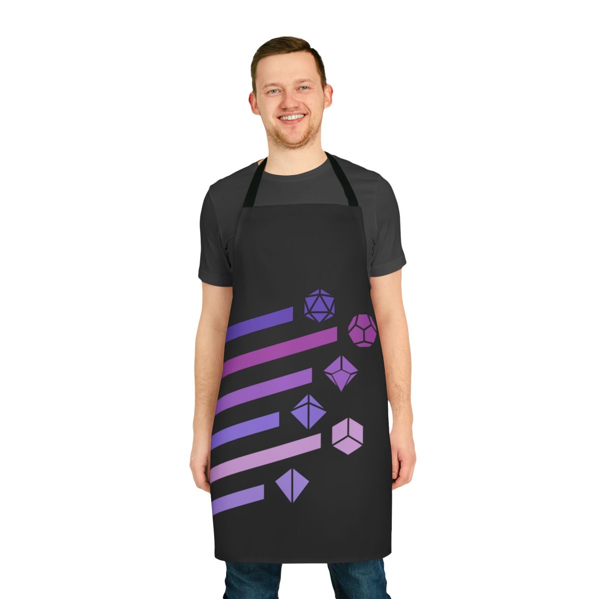 Minimalist lofi aesthetic dice set apron for tabletop roleplaying games