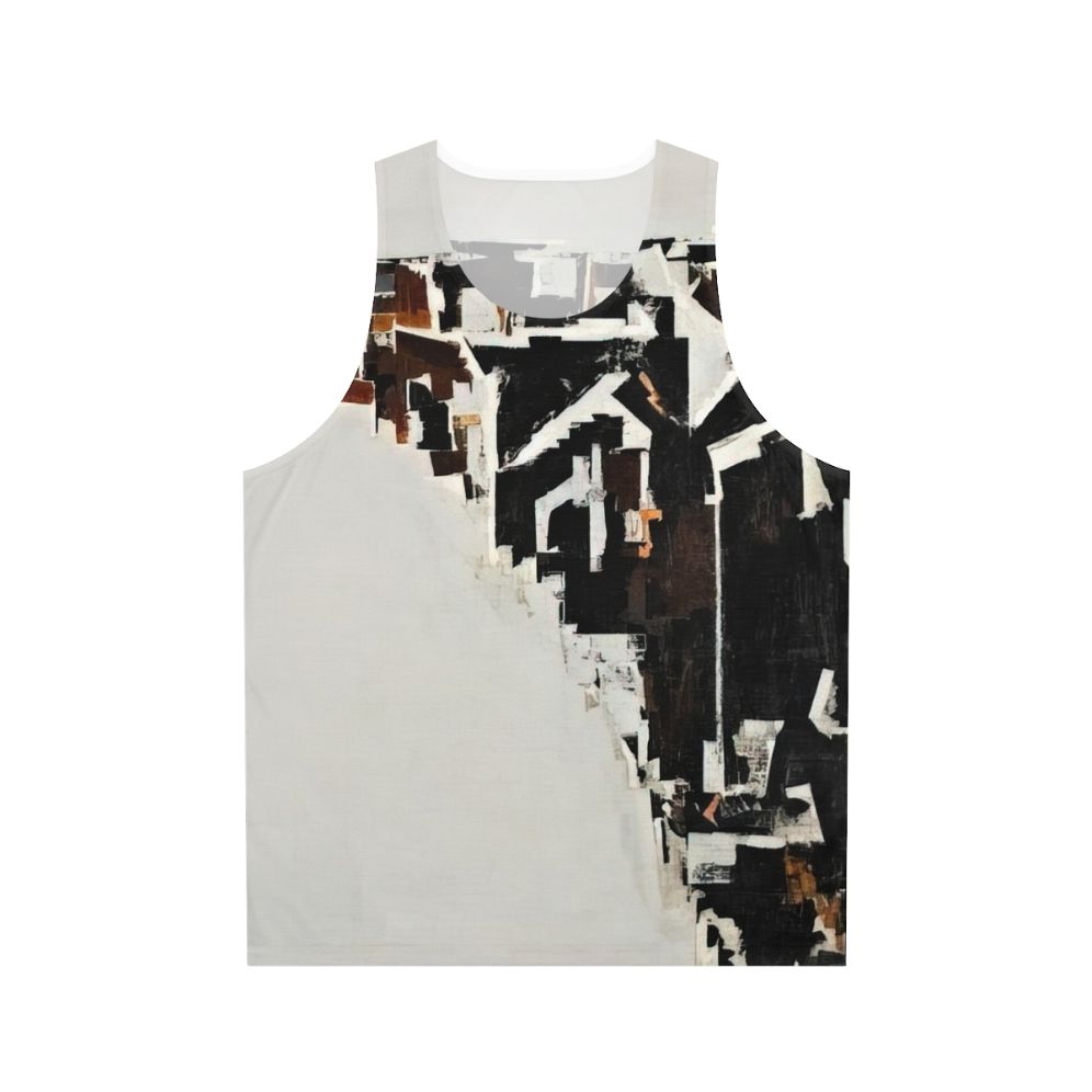 Minimalist unisex tank top with music-inspired design