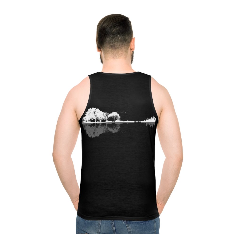 Minimalist nature guitar silhouette tank top