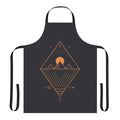 Minimalist Osiris-inspired apron with geometric sci-fi design
