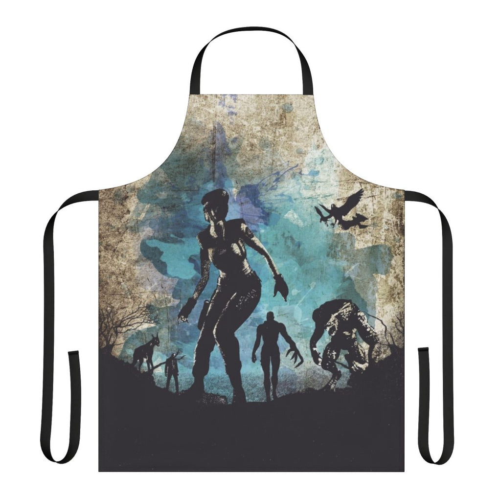 Minimalist Resident Evil Jill Valentine Apron - Survival Horror Gaming Gear