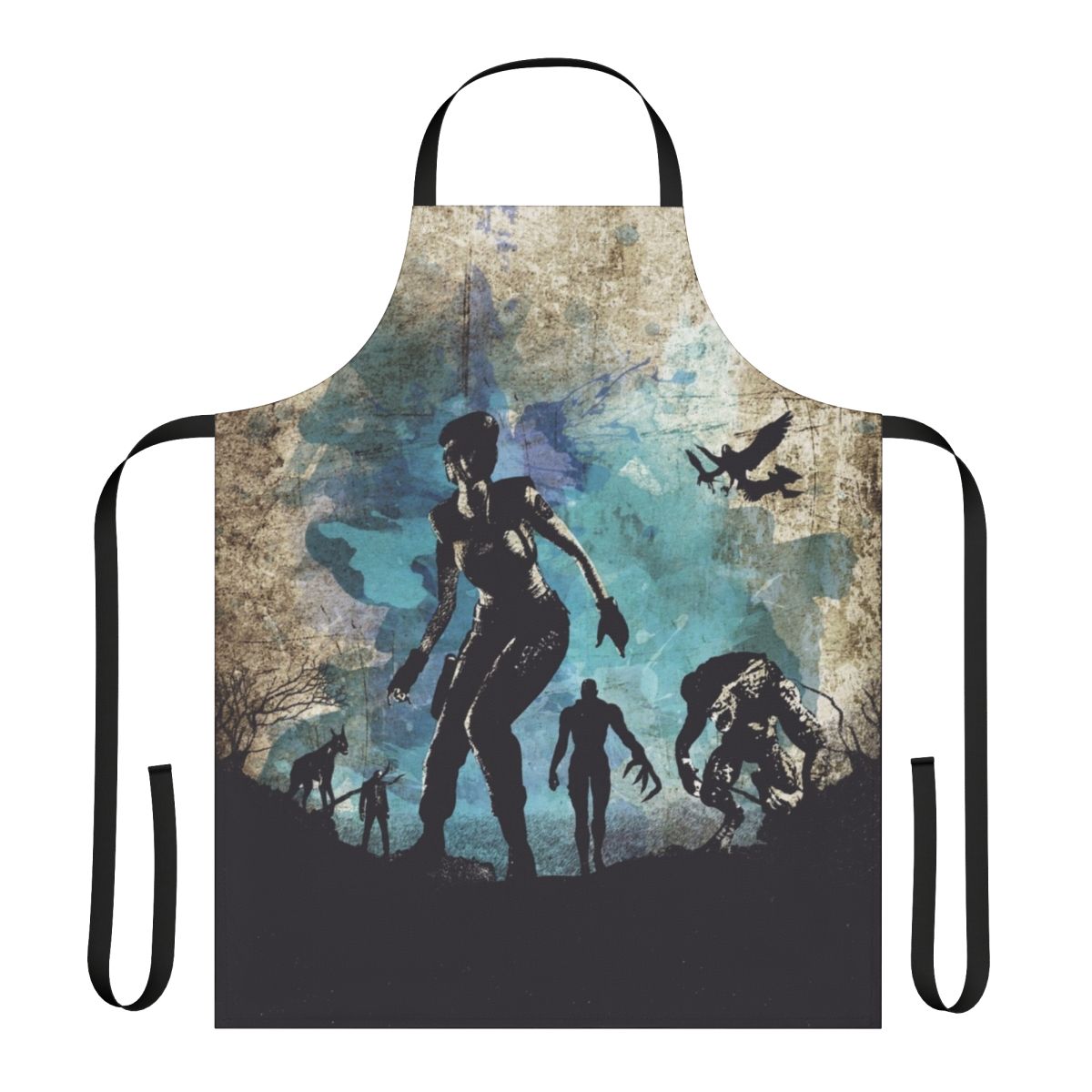 Minimalist Resident Evil Jill Valentine Apron - Survival Horror Gaming Gear