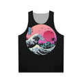 Minimalist Retro Wave Unisex Tank Top