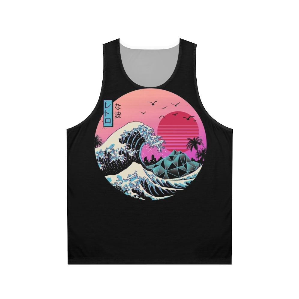 Minimalist Retro Wave Unisex Tank Top