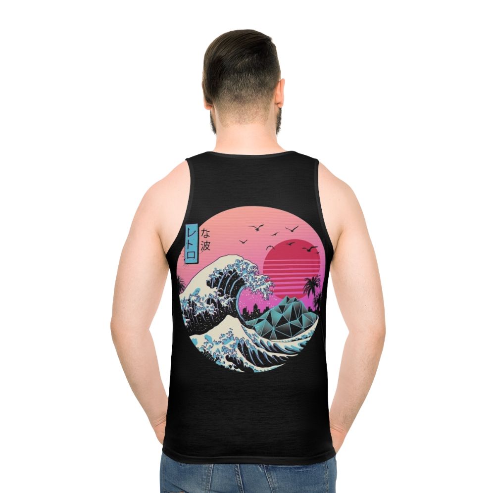 Minimalist Retro Wave Unisex Tank Top