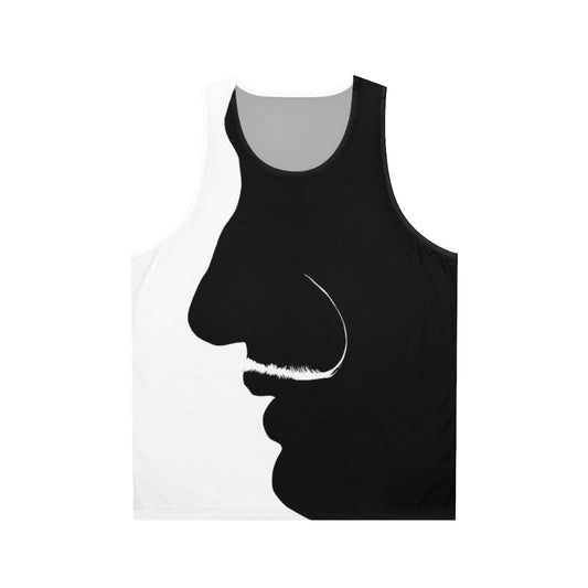 Minimalist Salvador Dali portrait unisex tank top