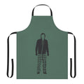 Minimalist apron design inspired by the character Sam Gardner from autistic cinema