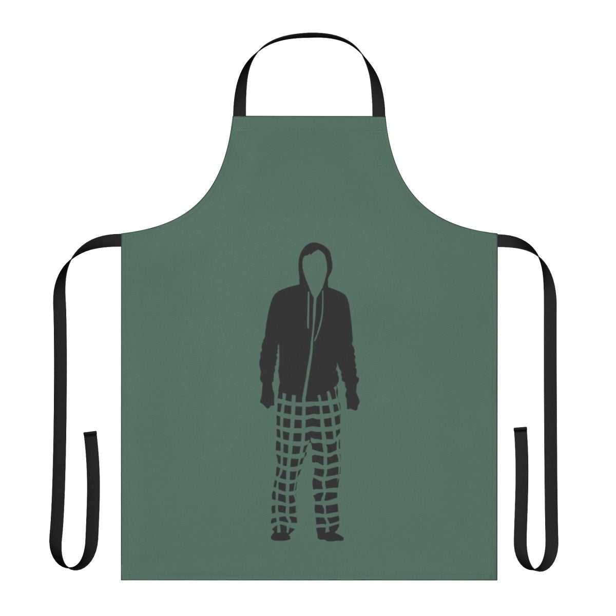 Minimalist apron design inspired by the character Sam Gardner from autistic cinema