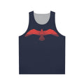 Minimalist seagull line art unisex tank top