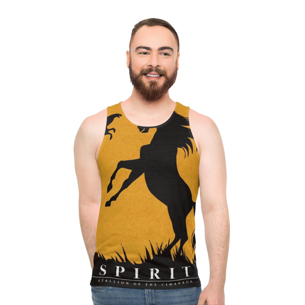 Minimalist Spirit Stallion of the Cimarron Unisex Tank Top