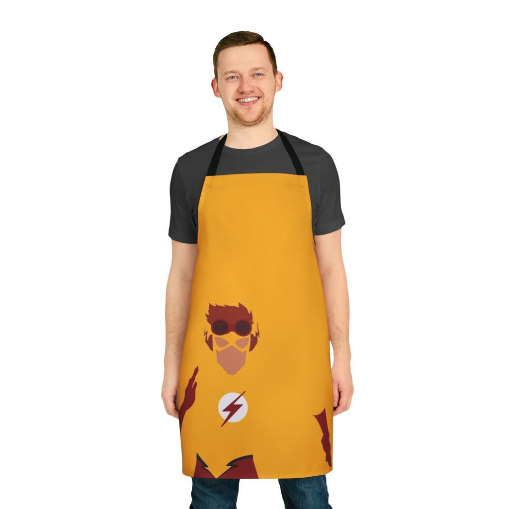 Minimalist apron with a simple, clean design inspired by DC Comics' Young Justice
