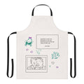 Minimalist Young Royals inspired apron featuring silhouettes of Prince Wilhelm and Simon Eriksson
