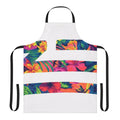 Minimalist black and white apron with a simple design inspired by electronic music artist Zhu