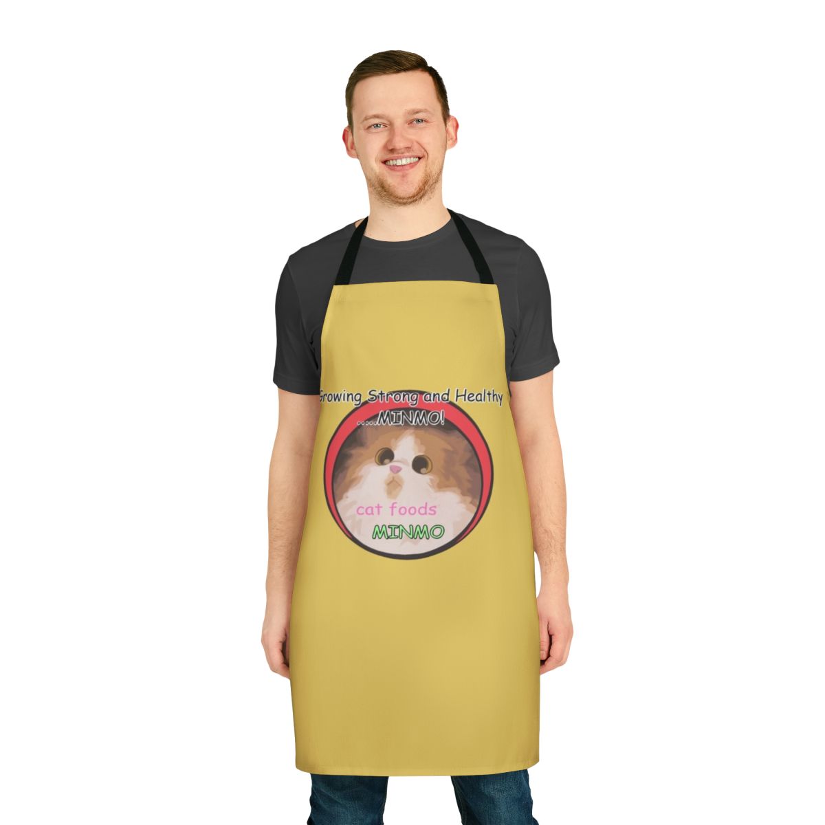 Minmo Adjustable Cotton Apron for Cooking and Kitchen