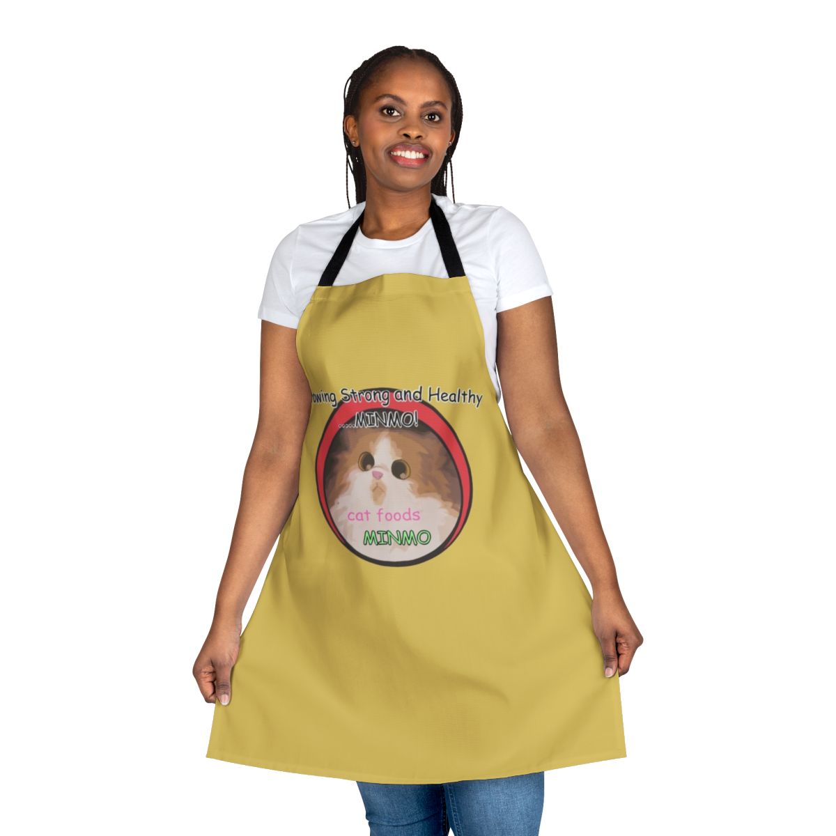 Minmo Adjustable Cotton Apron for Cooking and Kitchen