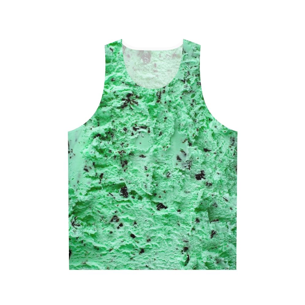 Mint chocolate chip ice cream unisex tank top
