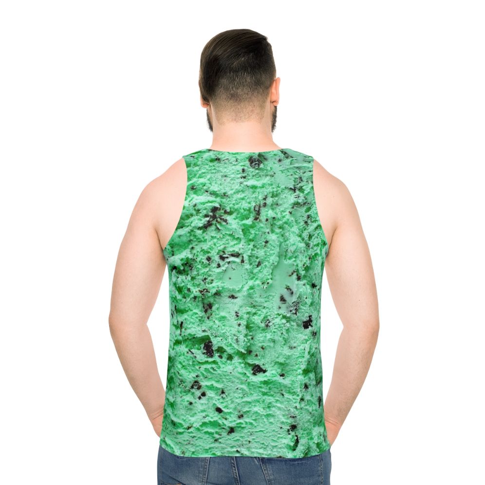 Mint chocolate chip ice cream unisex tank top