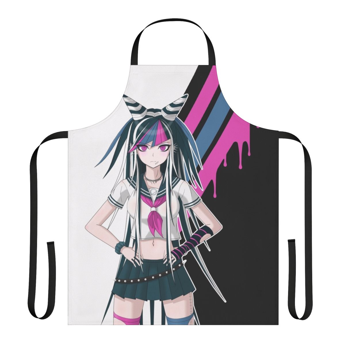Mioda Ibuki-inspired anime girl apron featuring a vibrant design