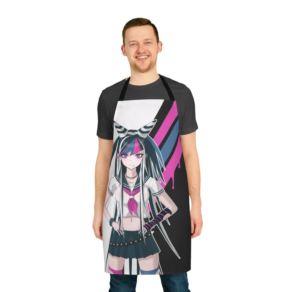 Mioda Ibuki-inspired anime girl apron featuring a vibrant design