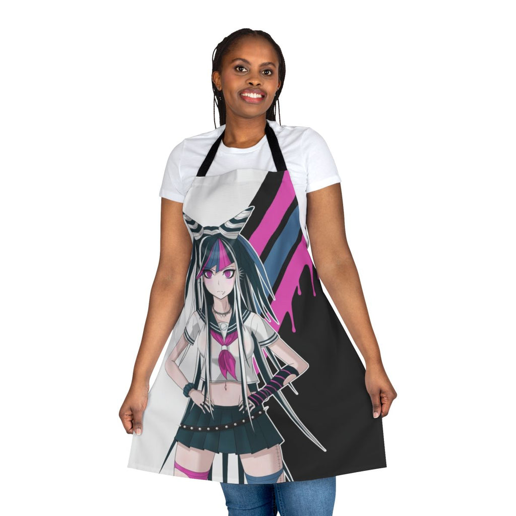 Mioda Ibuki-inspired anime girl apron featuring a vibrant design
