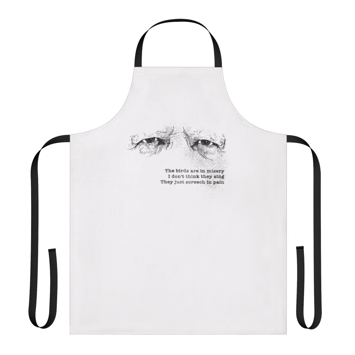 Apron featuring a quote from Werner Herzog's Fitzcarraldo documentary