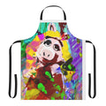 Miss Piggy inspired apron with vibrant LGBTQIA+ pride colors and design