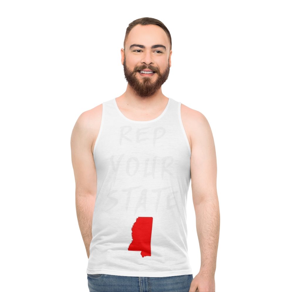 Unisex Mississippi state pride graphic tank top