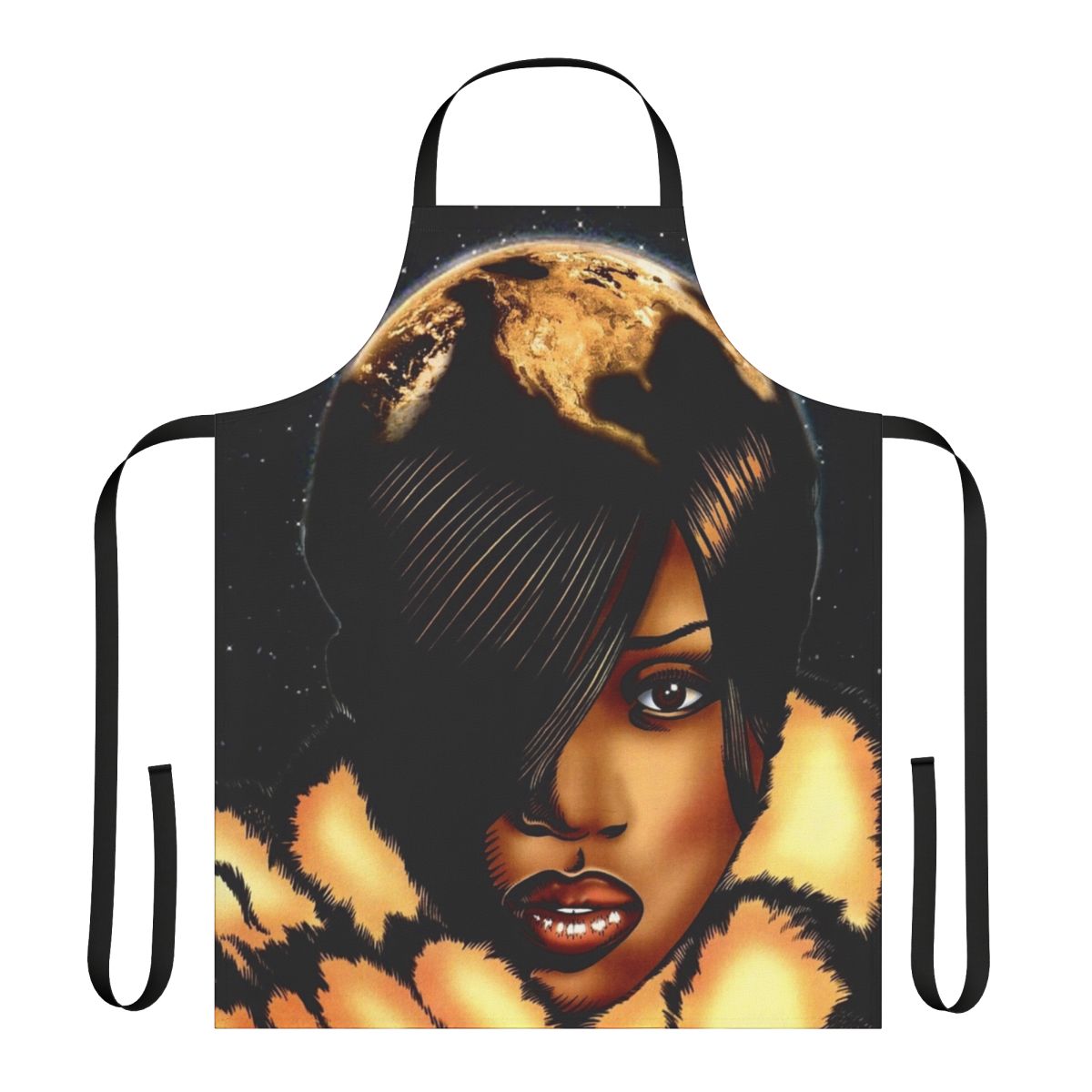 Missy Elliott Inspired Apron with Retro 90s R&B and Hip Hop Design
