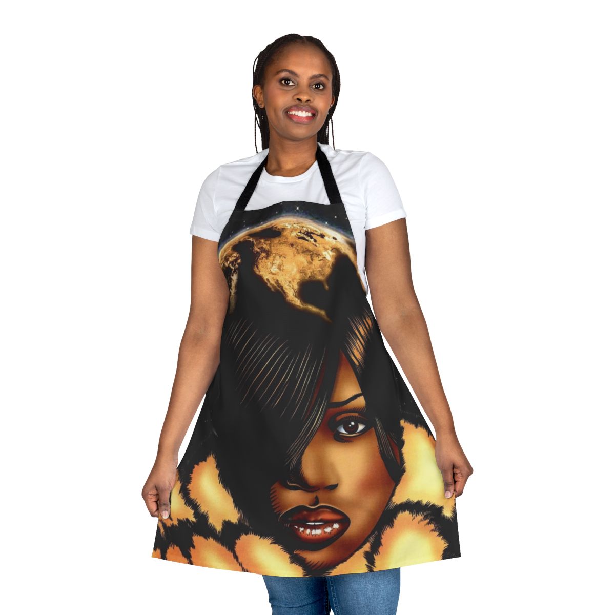 Missy Elliott Inspired Apron with Retro 90s R&B and Hip Hop Design