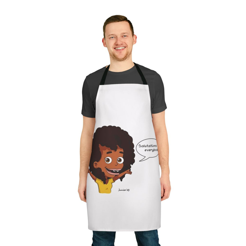 Colorful apron featuring a cartoon character from the TV show Big Mouth