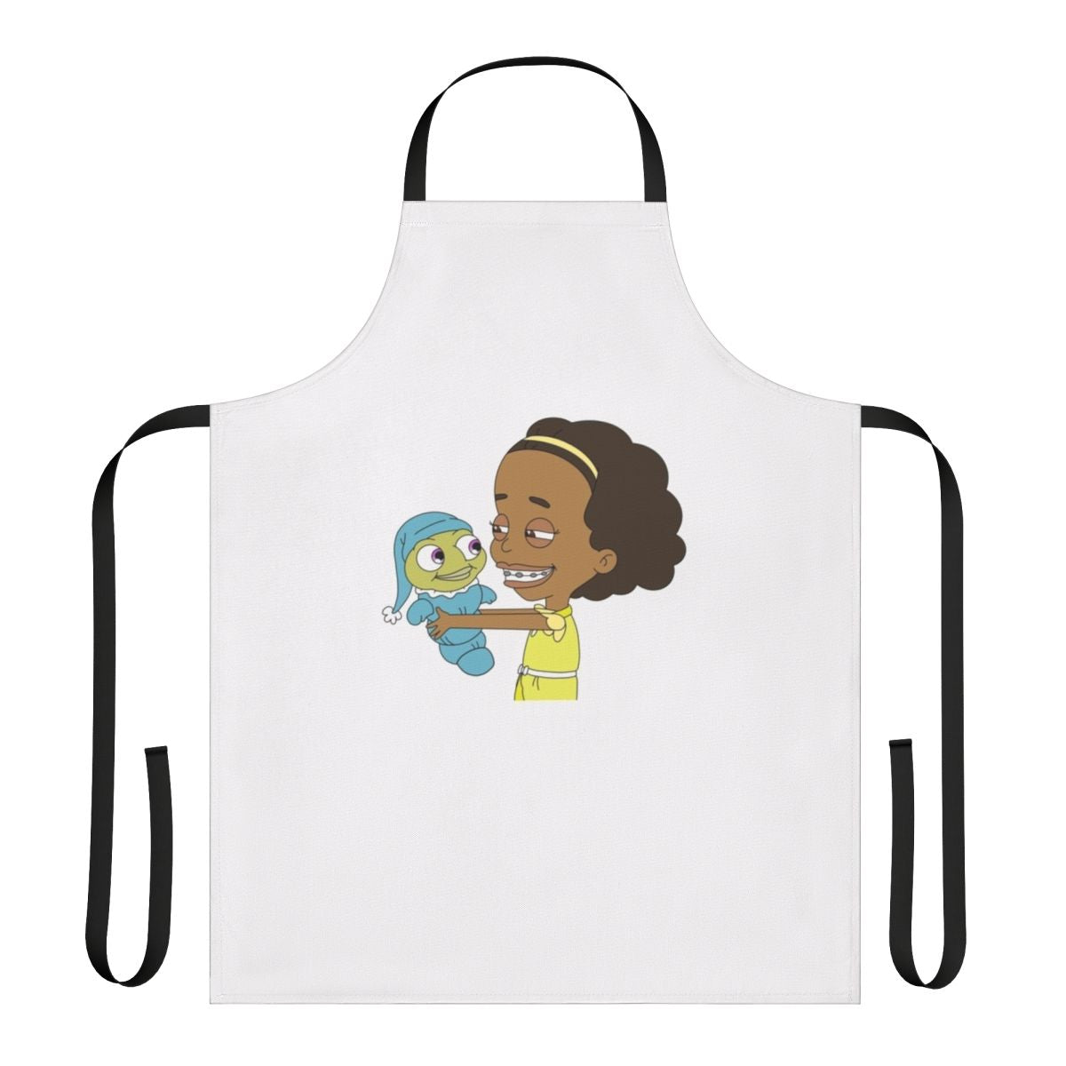 Missy's Funny Big Mouth Apron with Cartoon Characters from the Netflix Series Big Mouth