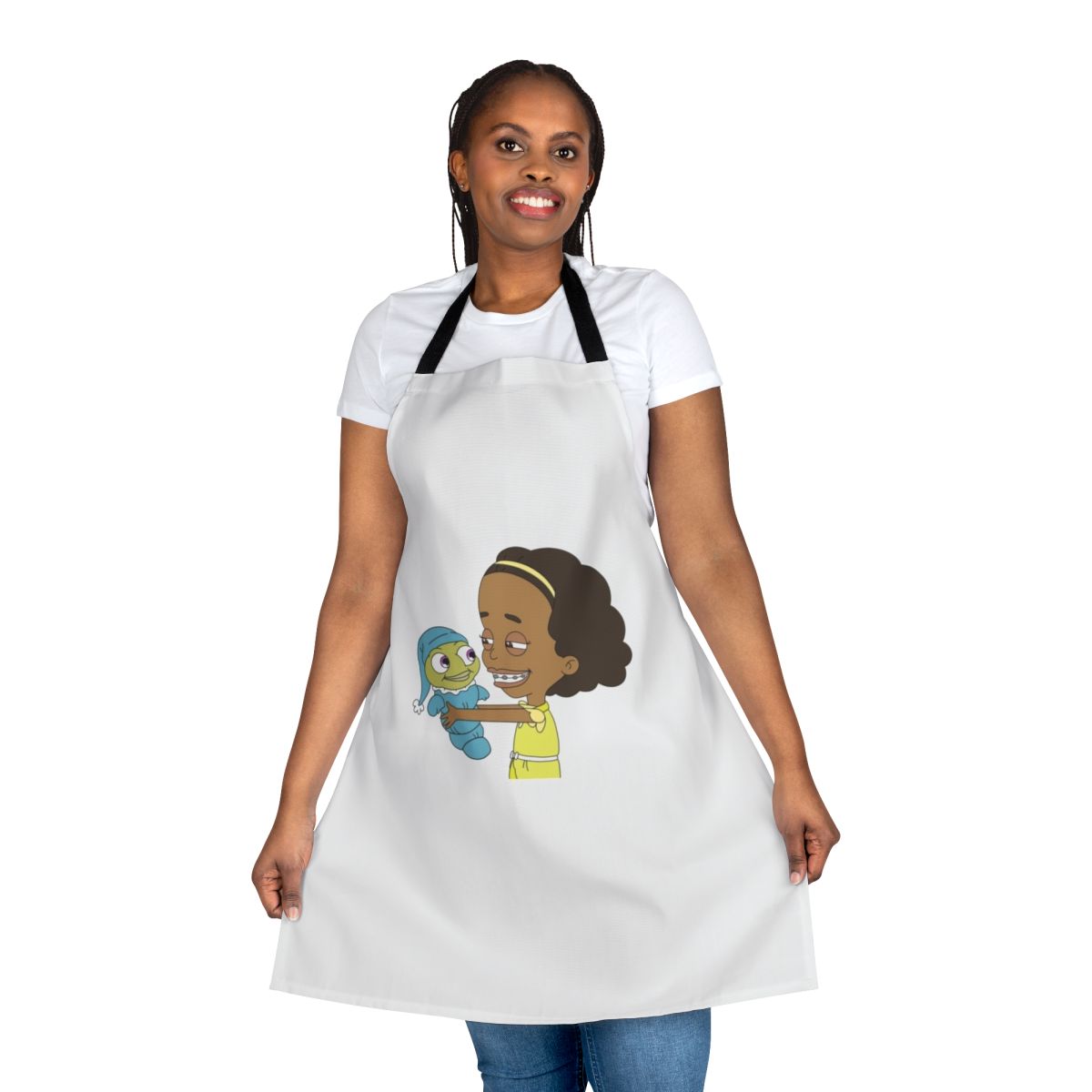 Missy's Funny Big Mouth Apron with Cartoon Characters from the Netflix Series Big Mouth