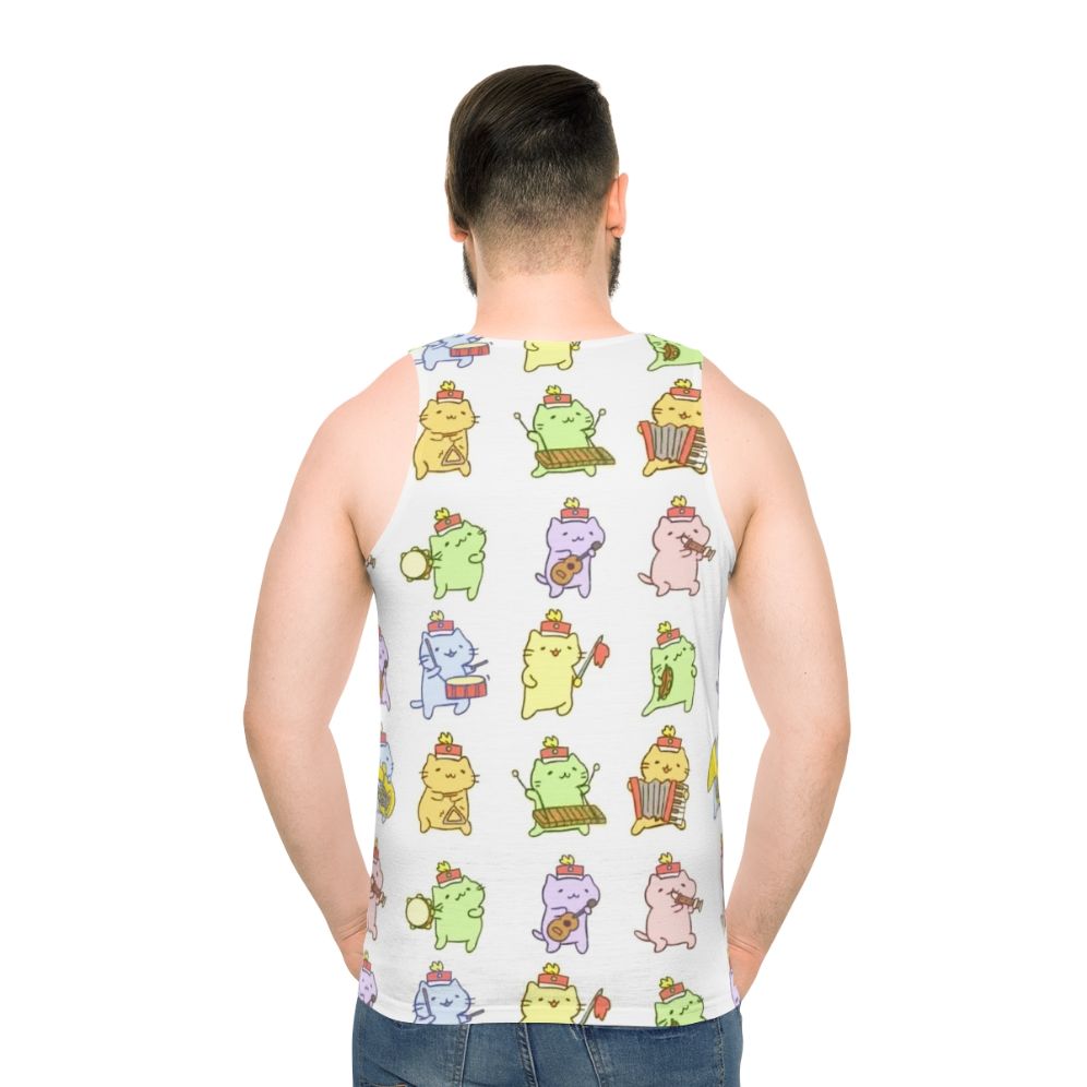 Mitchiri Neko unisex tank top with cute cat design