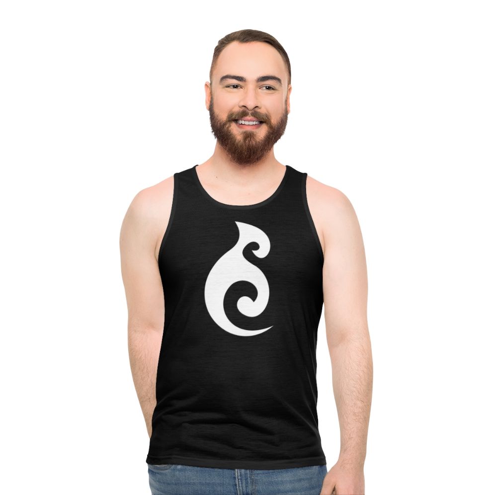 Moana Maori Symbol White Unisex Tank Top