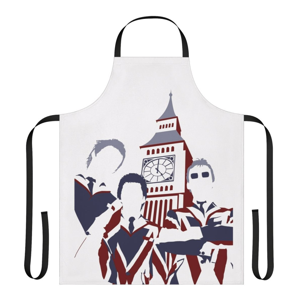 Mod-Inspired Pop Art Apron featuring the iconic Union Jack design