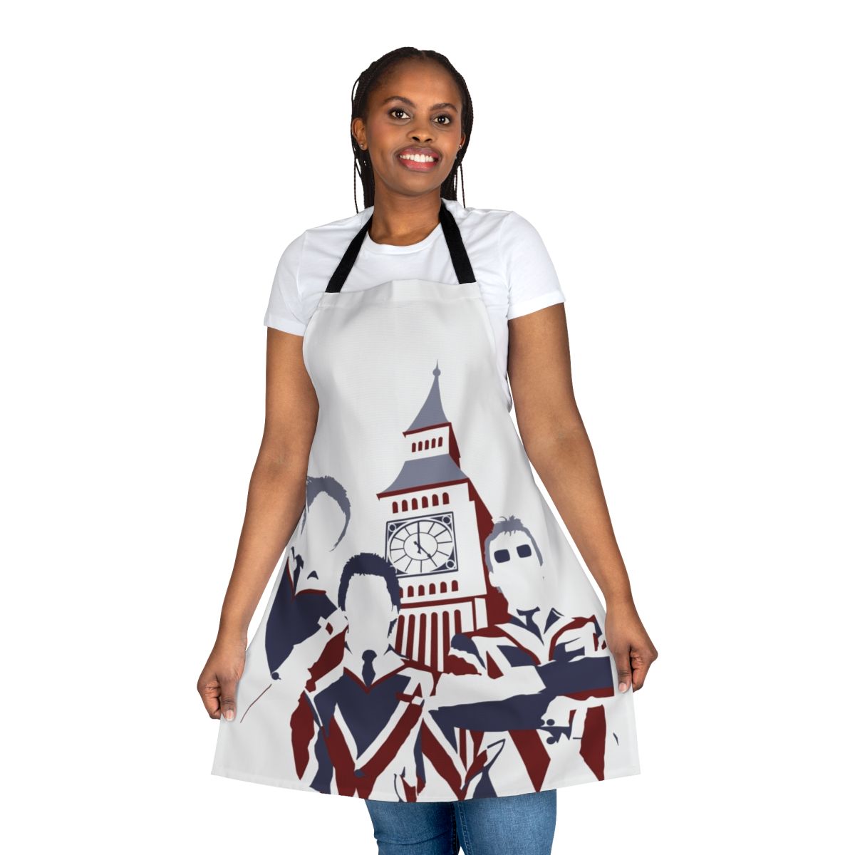 Mod-Inspired Pop Art Apron featuring the iconic Union Jack design