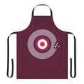 Mod-inspired retro apron with graphic design elements