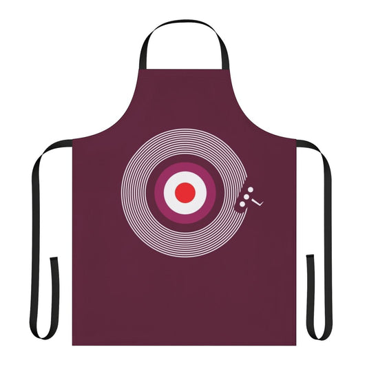 Mod-inspired retro apron with graphic design elements