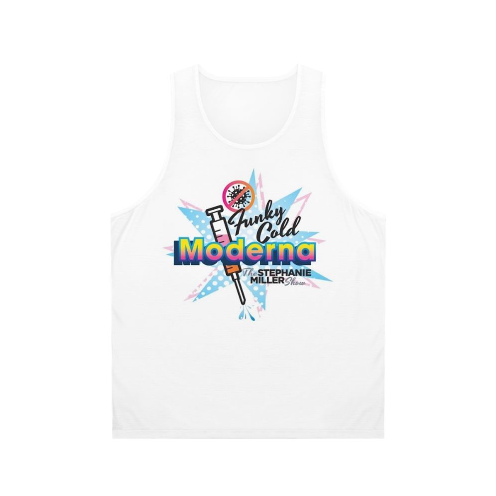 Moderna vaccine unisex tank top