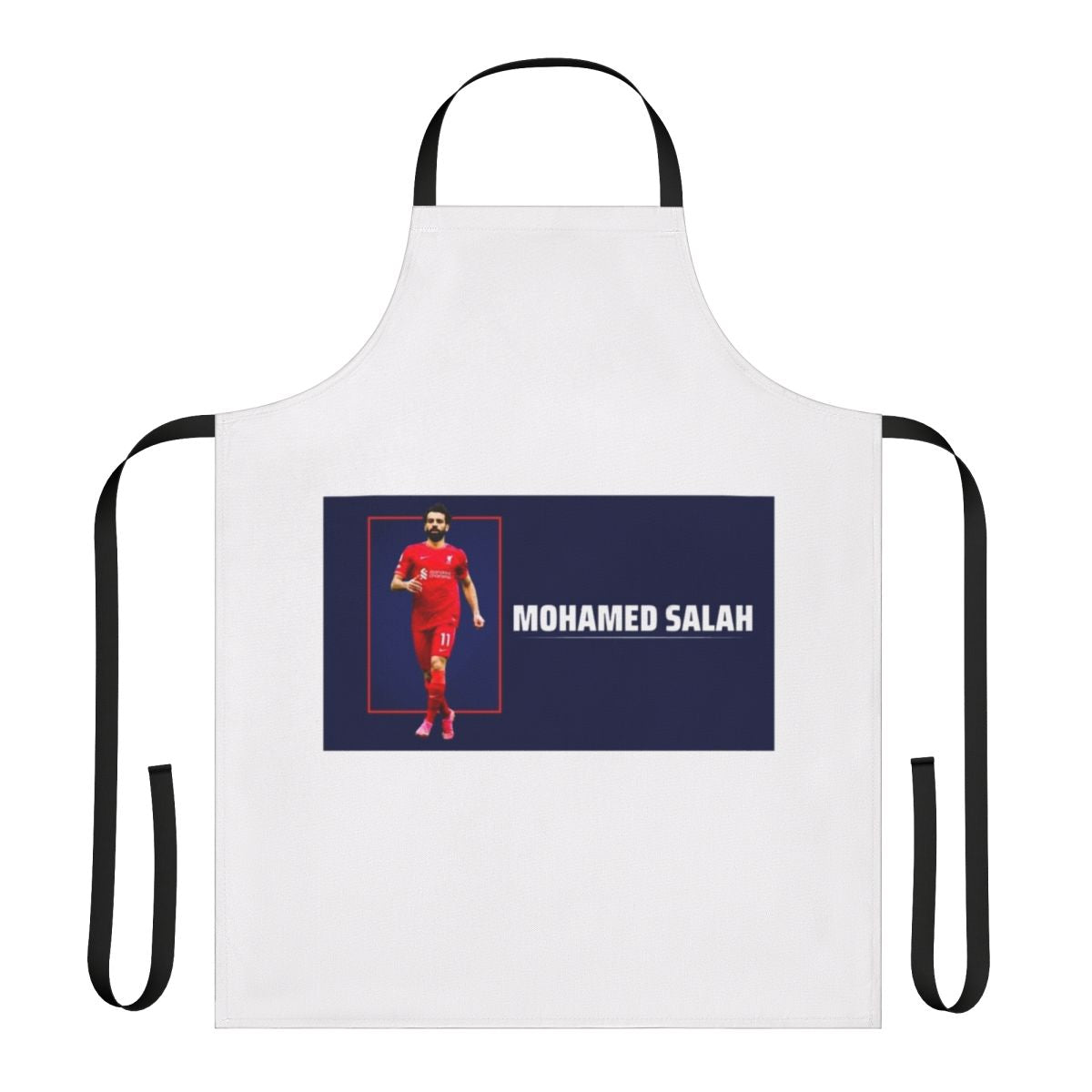Football fan art design featuring portrait of Mohamed Salah, Liverpool FC soccer player