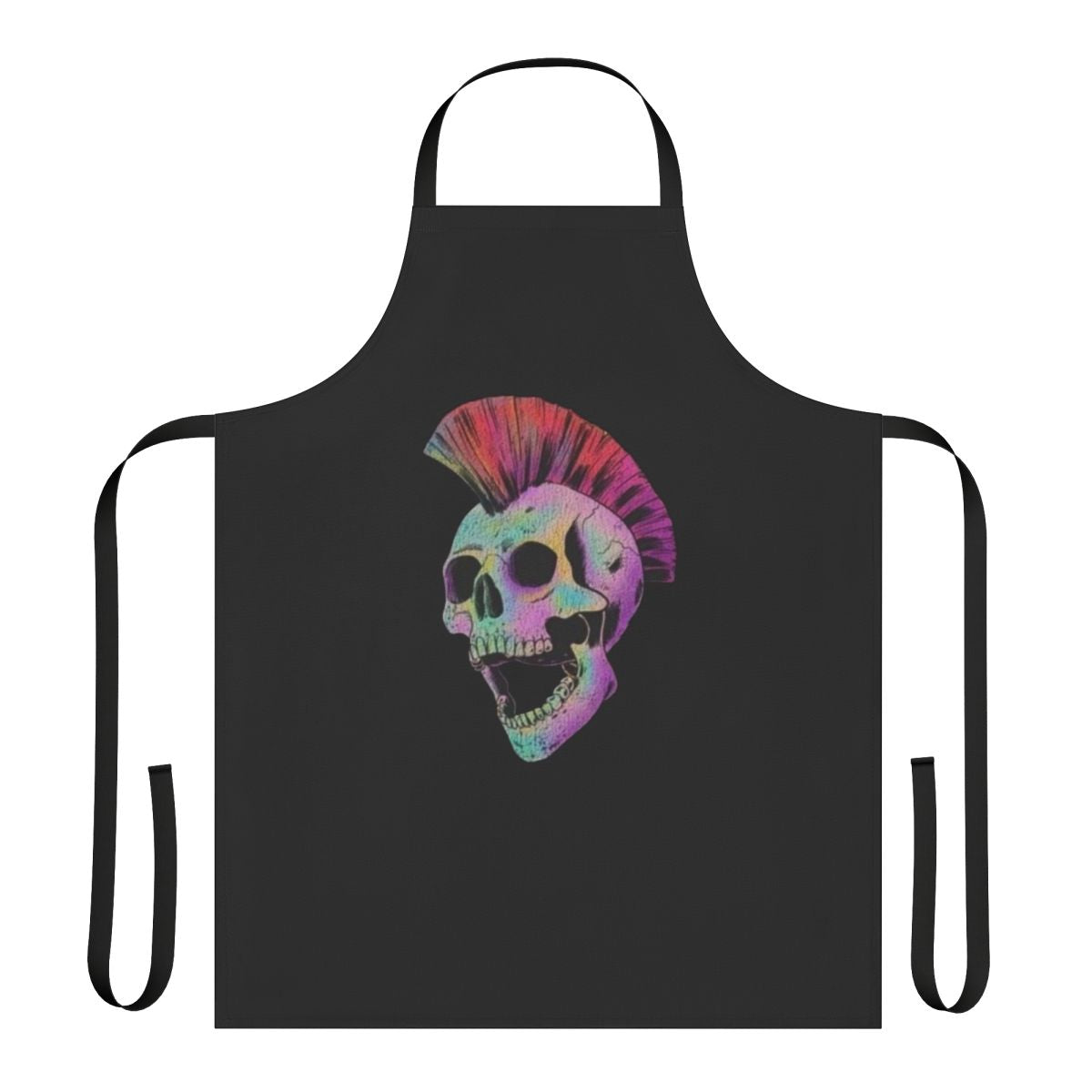 Mohawk Skull Apron for Fans of Rock and Metal Music