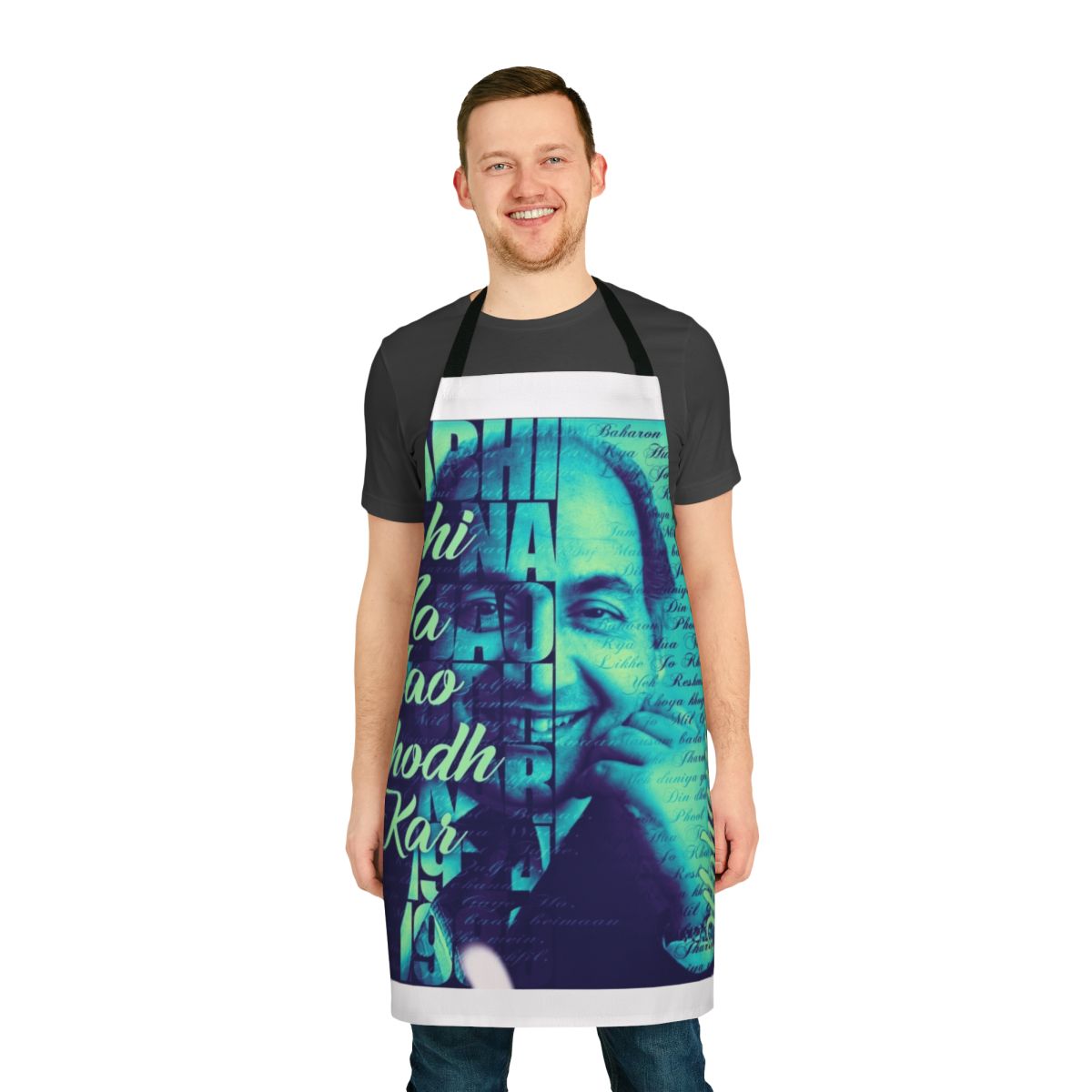 Mohd Rafi Inspired Art Apron featuring the iconic Bollywood singer