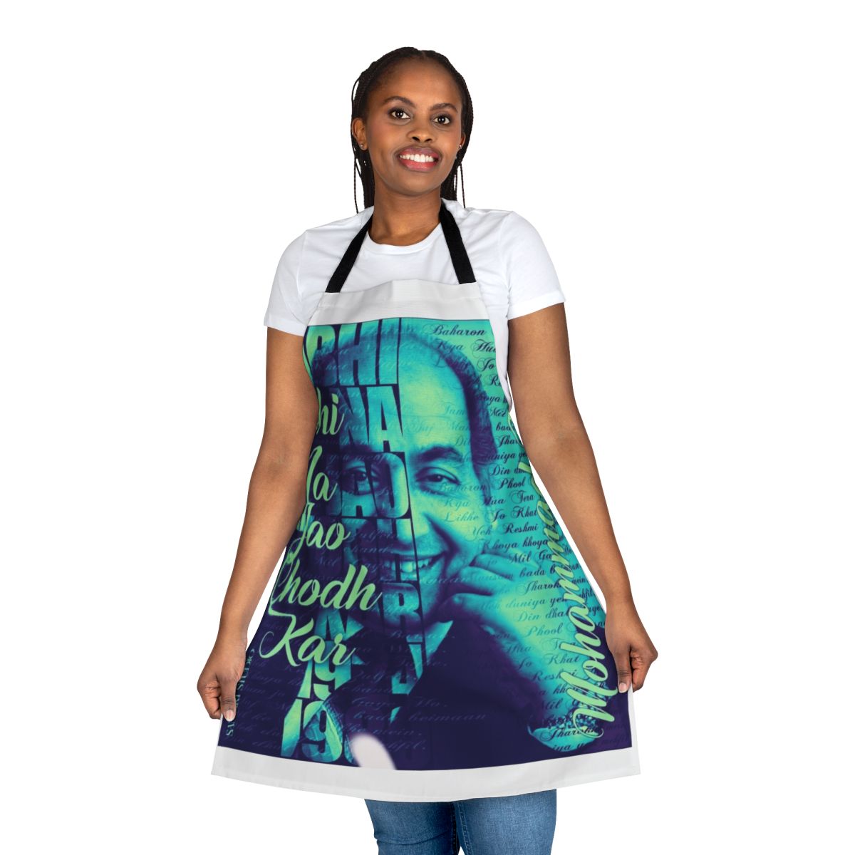 Mohd Rafi Inspired Art Apron featuring the iconic Bollywood singer
