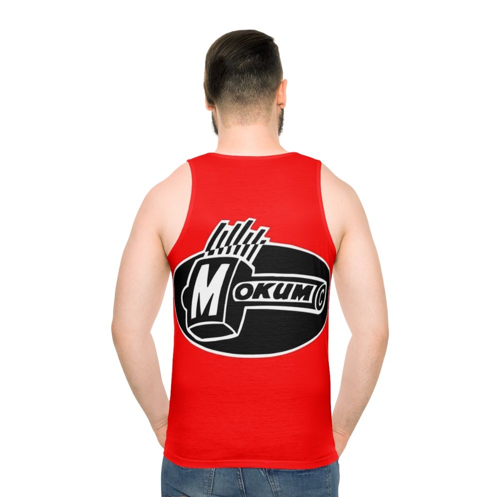 Mokum Records unisex tank top with electronic music and rave culture design