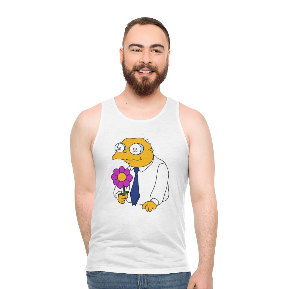 Moleman holding a flower from The Simpsons