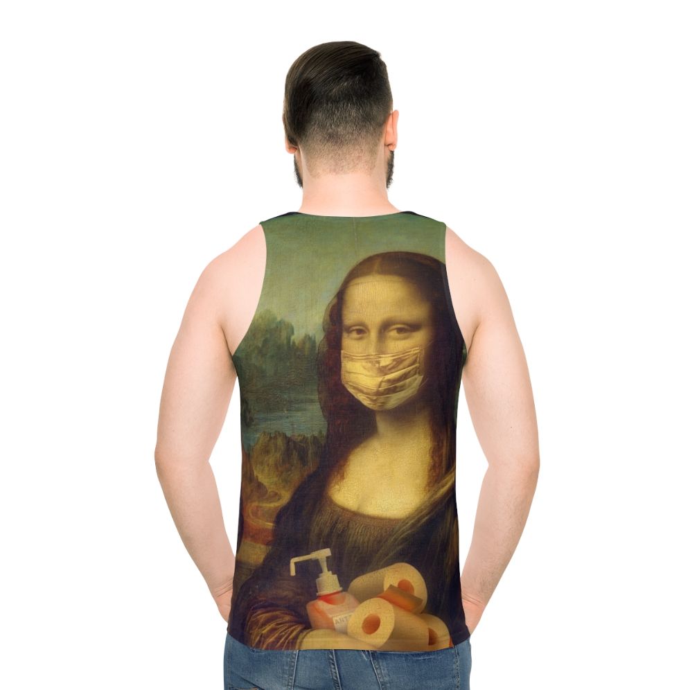 Mona Lisa COVID-19 Comic Unisex Tank Top