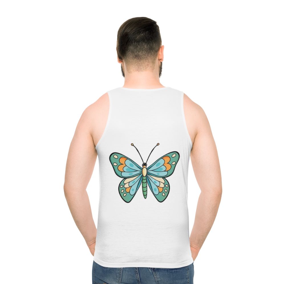 Monarch butterfly charm unisex tank top