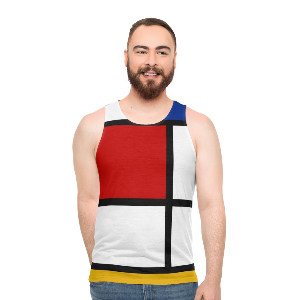 Mondrian inspired de stijl unisex tank top