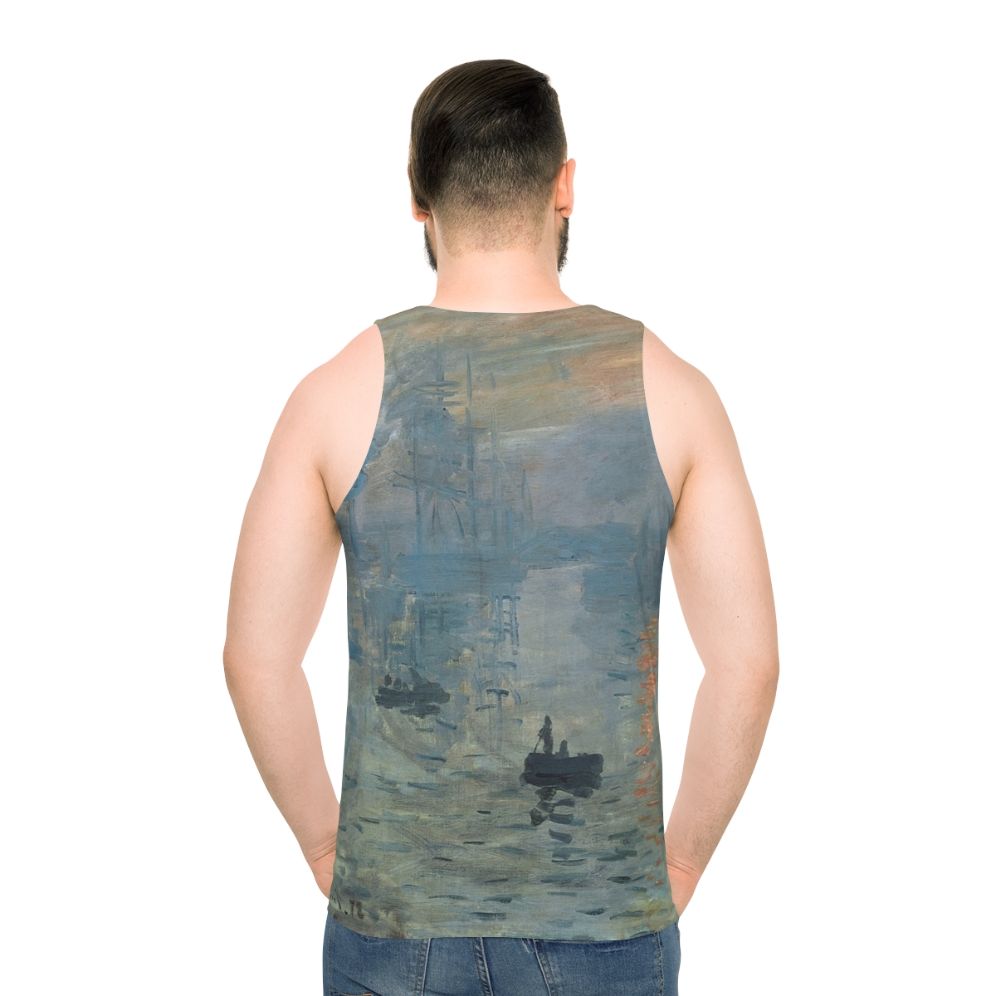 Monet Impression Sunrise Unisex Fine Art Tank Top