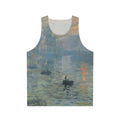 Monet Impression Sunrise Unisex Fine Art Tank Top